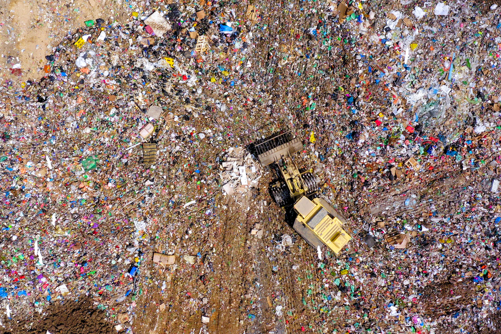 landfill overhead view